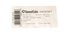 300ft Spool General Cable 0057879PT 22/1P Cross-Connect Wire Black/Yellow
