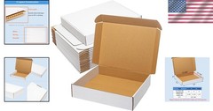 Sturdy 3-Layer White Shipping Boxes – Ideal for Small Business Mailing