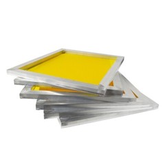 6 Pack 14×18 Inch Aluminum Frame Screen Printing Yellow 230 Mesh 100T Prestretch