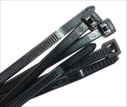 11″ Black Cable Ties (QTY 100) – 50lb Zip or Wire Tie USA MADE