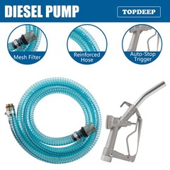 200W Fuel Transfer Pump Electric Diesel Kerosene Pump 12V DC 10GPM Nozzle Hoses