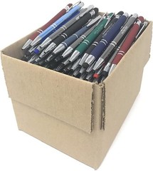 5 lb. Box of Assorted Misprint Metal Retractable Ball Point – Bulk Misprinted Pe