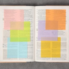 Water-Resistant Self-Adhesive Transparent Notes | 600 Sheets, 3″ x 3″ Size