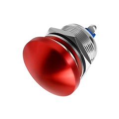 Red Mushroom Head Momentary Push Button Switch IP65 Waterproof 12V 24V 110V 250V