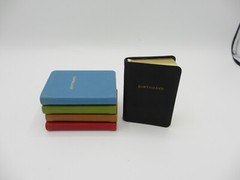 BIRTHDAYS Mini Datebook Notebook Leather Bound Soft Cover Perpetual Calendar