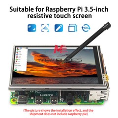 3.5 Inch Touch Screen 125MHz SPI LCD Display Fan for Raspberry Pi 4B/3B/Zero W