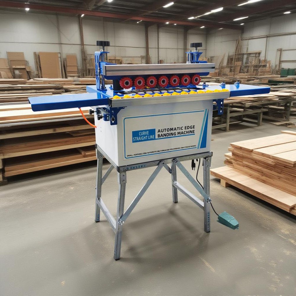 Electric Woodworking Automatic Edge Banding Machine 110V Automatic Strip Break