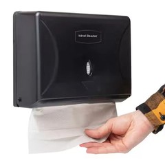 Wall Mounted Black Paper Towel Tri-Fold Towel Dispenser With Easy Installation