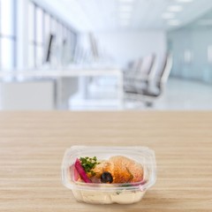 Dart CH8DEF 8 oz PET Tamper Evident Clear Hinged Deli Containers SafeSeal 200/CS