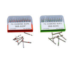 10 Pcs/Box Dental iamond Burs Multi-Use #368-023F/#368-023C Egg Football Shape