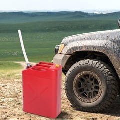 5 Gallon Large Capacity 20L Gas Gasoline Can Fuel Backup Metal Steel Tank Red