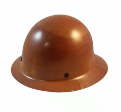 MSA Skullgard Full Brim Hard Hat With STAZ ON Suspension – Natural Tan