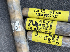 BEARING BRONZE ROUND ROD ASTM B505 CDA 932 SAE 660 USA WHOLESALE TOOLS LOT (4)