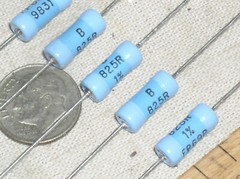 5 DALE FP069P825RF FP69P 825 OHM 2W 2 W WATT MF METAL FILM POWER RESISTOR USA