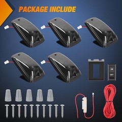 Smoked Amber LED Cab Marker Lights for 1988-2002 Chevrolet Pickup Trucks