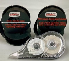 FJA Products Universal Typewriter Ribbon 2″ x 1/2 Inch Twin Spool with 25 Colors