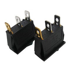 6 PCS AC110V/120V Rocker Switch Green Light Toggle SPST 3 Pin MXU3101NG