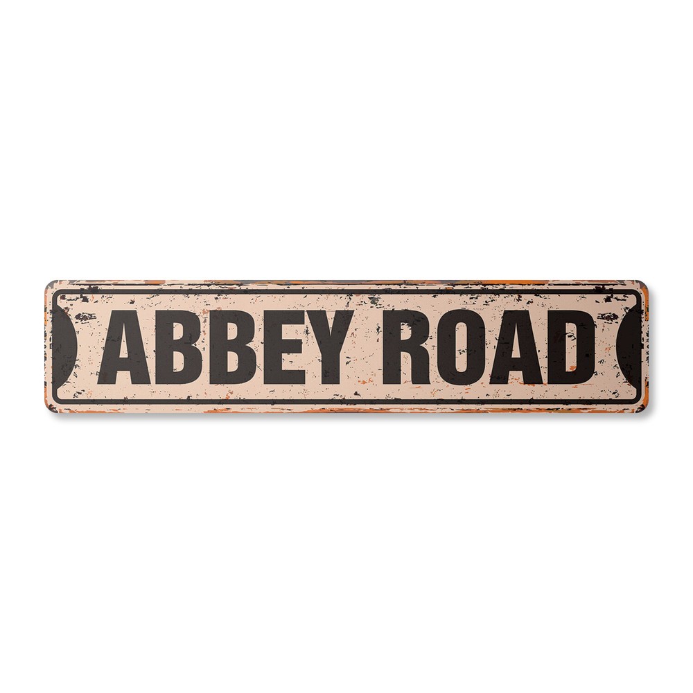 ABBEY ROAD Vintage Street Sign Metal Plastic news great UK song
