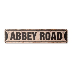 ABBEY ROAD Vintage Street Sign Metal Plastic news great UK song