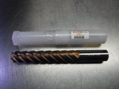 DE BOER 1″ Carbide Endmill Whistle Notch 5 Flute .060R J25027 (LOC968C)
