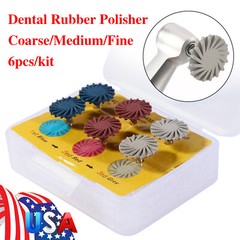 6Pcs Dental Composite Polishing Diamond System RA Disc 14mm Wheel Kit SANDENT po