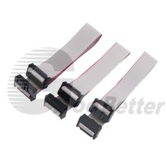 IDC Header Jumper Connector, 2.54mm Pitch, 2 Row, 20cm Flat Ribbon Cable, Female