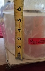roll of BOPP (Biaxially Oriented Polypropylene) film.135mm in width, 1000m in…