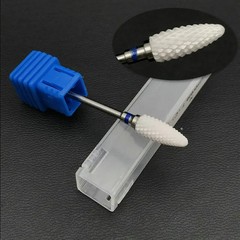 5pc Dental Lab Zirconia Ceramic Burs Bullet Shape 3/32 HP Shank Polisher Drills