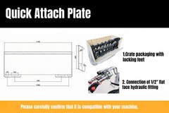 Presale Ship Within 10 days-72” Root Rake Grapple Attachment Skid Steer