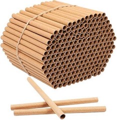 200 Pieces Mason Bee Tubes 6 Inches Outdoor Bee Cardboard Tubes Beekeeper Replac
