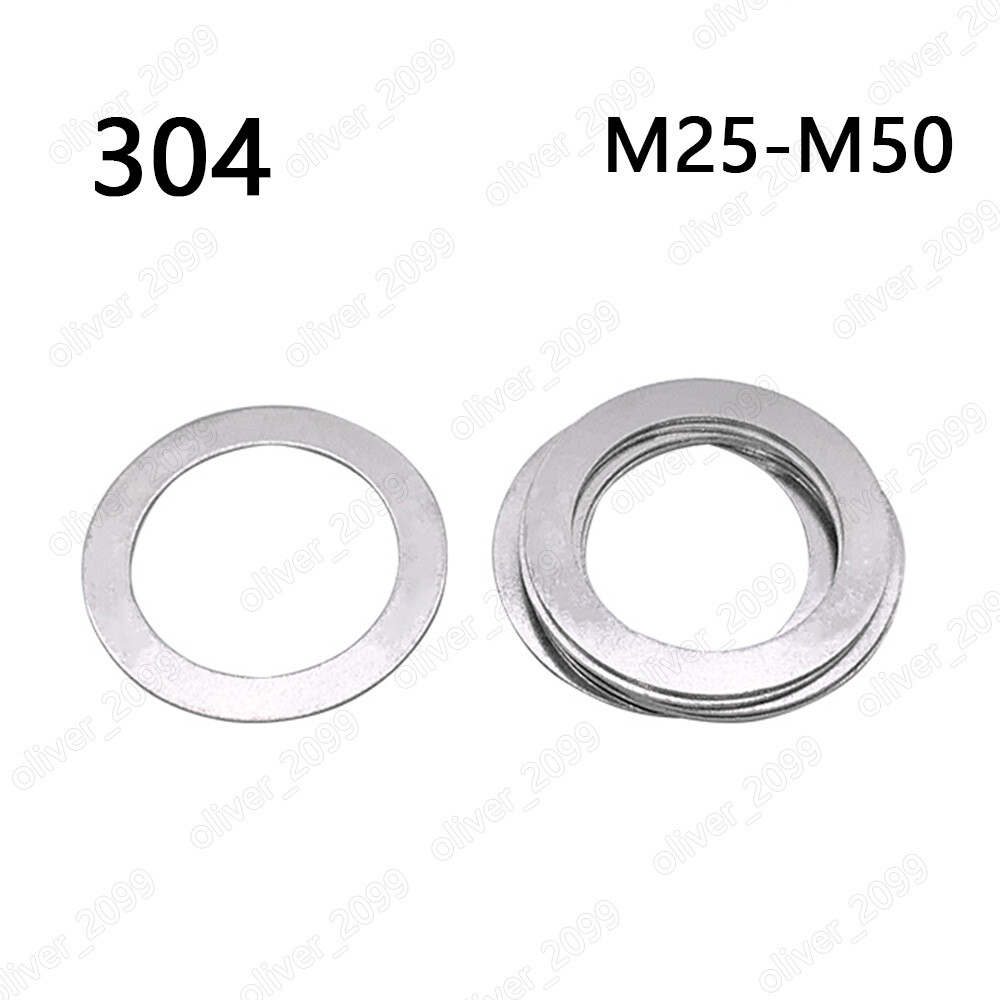 304 Stainless Steel Shim Rings and Supporting Rings M25 M26 M28 M30 M32 M35-M50