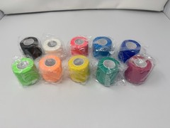 KISEER Self Adhesive Bandage Wrap 10 Rolls 2” x 5 Yards Mixed Colors New
