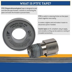 PTFE Thread Seal Tape Heavy Duty 1/2 Inch x 260 Inch For Metal PVC Plastic Pipe