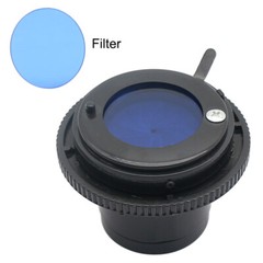 Microscope Blue Color Filter 45 42 35 32 mm Diameter for Biological Microscope