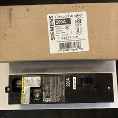Siemens QS2200H 200A 240V Main Breaker