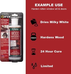 PC Products 84113 Rotted Wood Repair Kit, Water-Based Hardener, Epoxy Paste &…