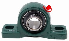 (10) UCP205-16 Solid Base Pillow Block Bearing 1″ Bore Self Aligning 2 Bolt