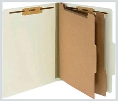 Blue Summit Supplies 12 Pressboard Folders With Fasteners Assorted Colors