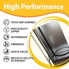 Energy Saving Attic Door Insulation Cover 25″x54″x11″ with R-Value 15.5