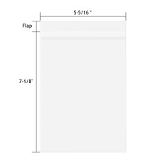 50 Pack 5×7 Clear Photo Print Sleeves Acid-Free Crystal Clear Photo Art Storage