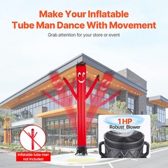 750W Electric Air Blower Fan Inflatable Dancer Wind Wavy Tube Man Puppet 1HP 18″