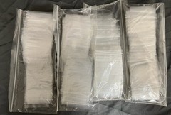 Mini Plastic Bags Approximately 400pcs 2″ x 2″ Transparent Zip Lock Style Bags