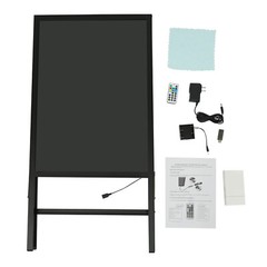 LED Message Writing Board,50*70cm Illuminated Erasable Menu Board Sign 7 colors