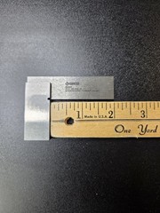 Groz Precision Machinist Square Set SS4 SS A6 Hardened Steel w/ Case NICE #620