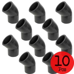 Lot of 10 PCS. Sch 80 PVC 1-1/4 Inch 45 Degree Elbow Socket Connect