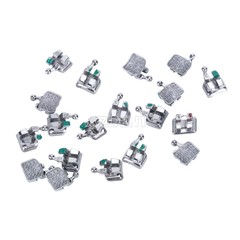 AZDENT Dental Orthodontic Brackets Braces MINI Roth.022 Hooks 345 MIM Monoblock
