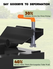Clamp on Debris Forks Fit 48″ Bucket 2500lbs Pallet Forks for Tractor Attachment