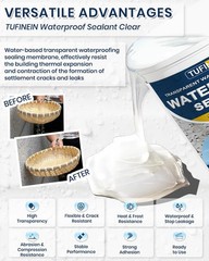 Waterproof Sealant 17.6Oz Clear, Transparent Waterproof Coating Water-Based Inv