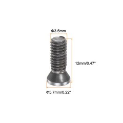 10pcs Torx Screw M3.5x12mm 12.9 Grade for Replaces Carbide Insert CNC Lathe Grey