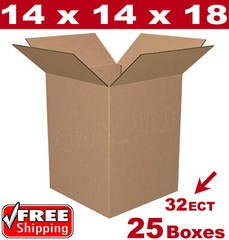 25 – 14x14x18 Cardboard Boxes Mailing Packing Shipping Box Corrugated Carton